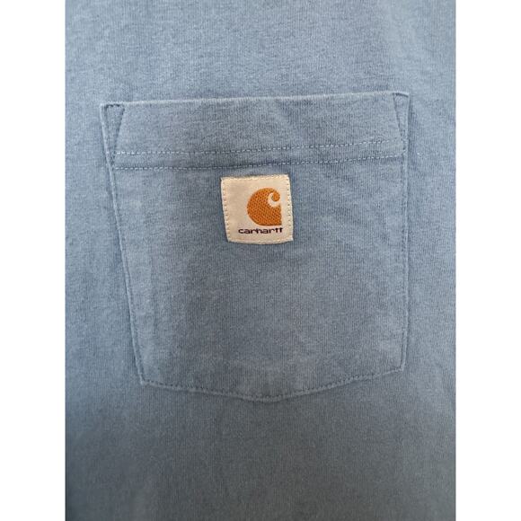 Carhartt Blue S Reg short sleeve Work Shirt Excellent - Picture 6 of 10